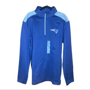 NFL NEW ENGLAND PATRIOTS 1/4 Zip Pullover XL NWT